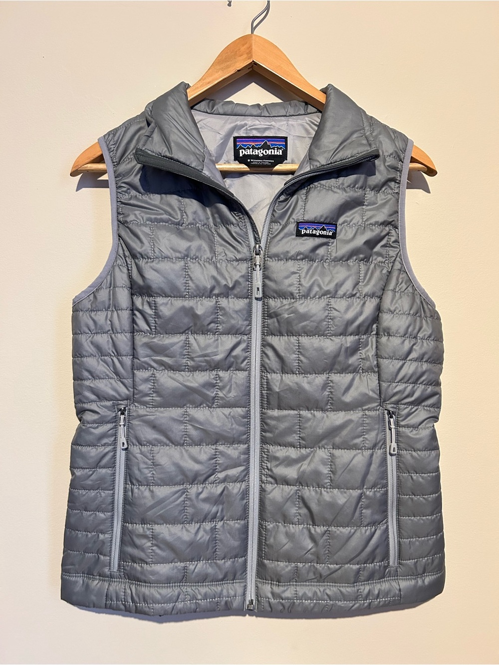 Patagonia Nano Puff Quilted Vest Women’s S in Gray